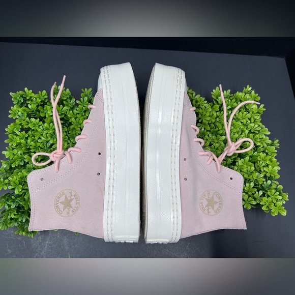Converse Chuck Taylor All Star Modern Lift "Suede/Pink Sage" Women's  size 5.5 - Picture 9 of 10
